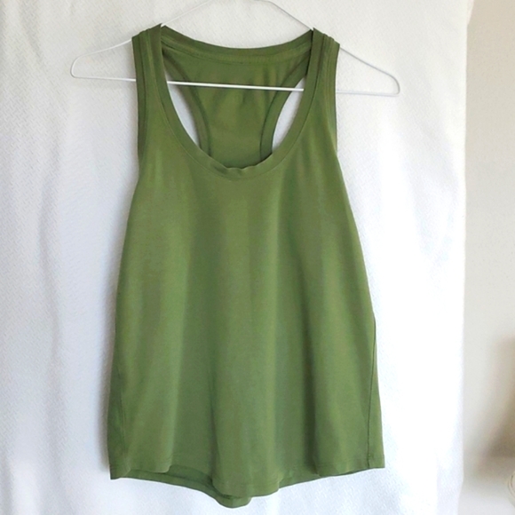 lululemon athletica Tops - Lululemon Razorback Tank Top Size S Olive Green
